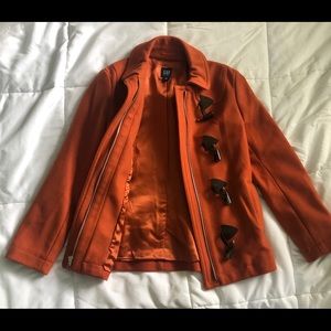 burnt orange coat